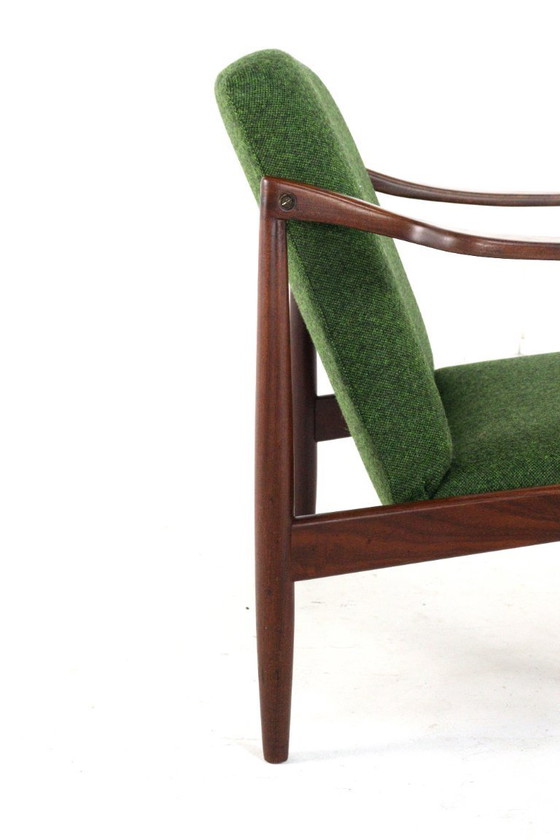 Image 1 of Hartmut Lohmeyer voor Wilkahn fauteuil vintage gestoffeerd