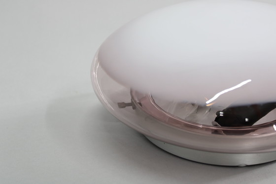 Image 1 of Glazen plafondlamp uit 1970, Italië