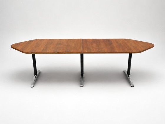 Image 1 of Large Vintage Conference Table / Dining Table from the 1970s