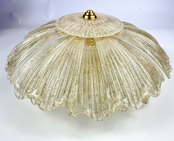 Plafoniera vintage Barovier e Toso, Barovier & Toso, Plafoniere, Ottone, Dorato (foto 10 di 15)
