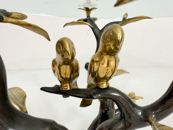 Image 1 of Table basse Hollywood Regency par Willy Daro, Belgique, années 1970