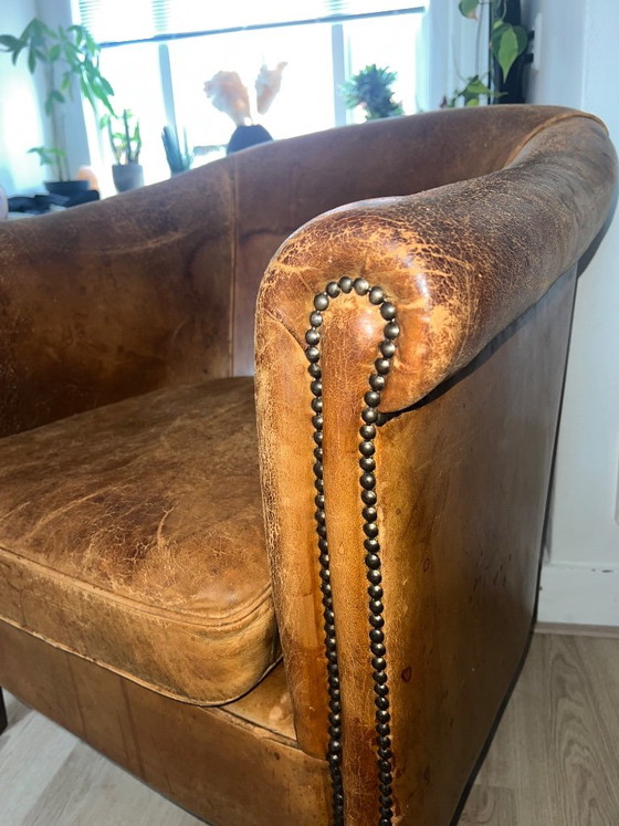 2x Sheepskin Club Armchairs – Nico van oorschot amsterdam, Leather (photo 10 of 14)