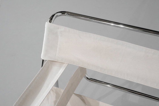 Image 1 of B3 Wassily" armchair fabric by Marcel Breuer for Bononia, Italy 1925.