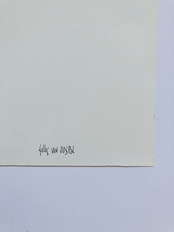 Image 1 of Gillis van Oosten - Retro Paarse Stippen - Zeefdruk op Glanzend Papier