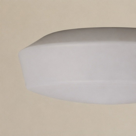 Image 1 of Plafonnier RZB Rudolf Zimmermann Bamberg | Verre dépoli | Années 1970 | Ø 30 cm