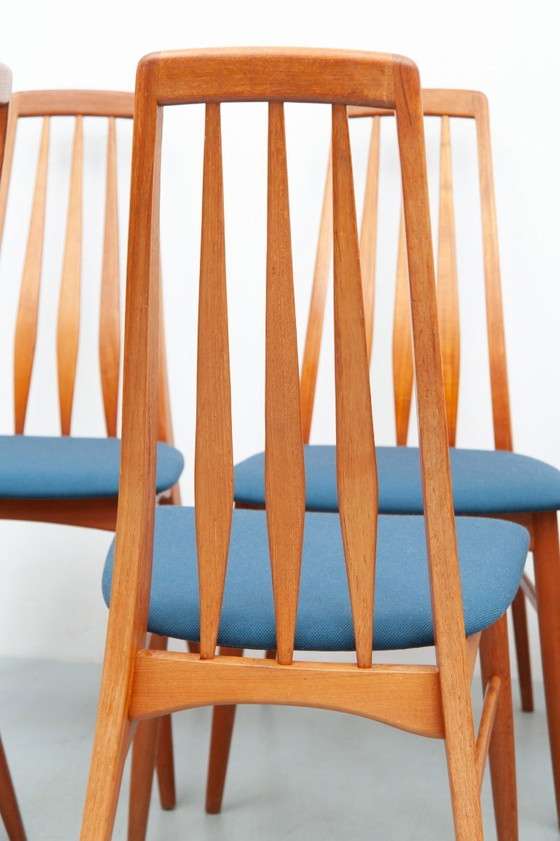 Image 1 of 8x sillas de teca "Eva" de Niels Koefoed para Koefoed Hornslet (años 60)