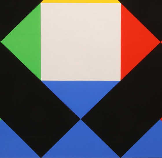 Image 1 of Bill, Max - Komposition mit weißem Zentrum - Farbsiebdruck - LOOK AT