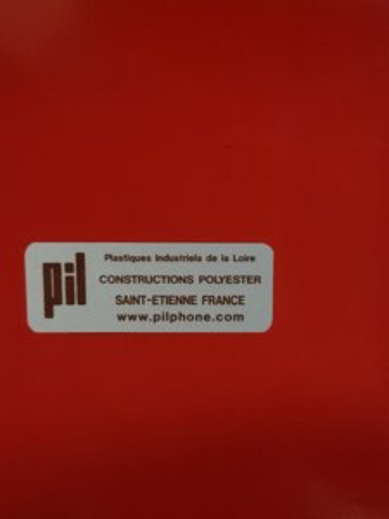 Image 1 of PIL Cabina telefonica insonorizzata Francia Rosso circa 1980