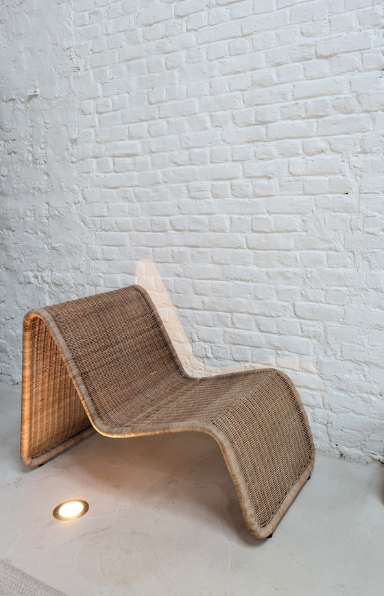 Image 1 of Silla de diseño de ratán - Tito Agnoli