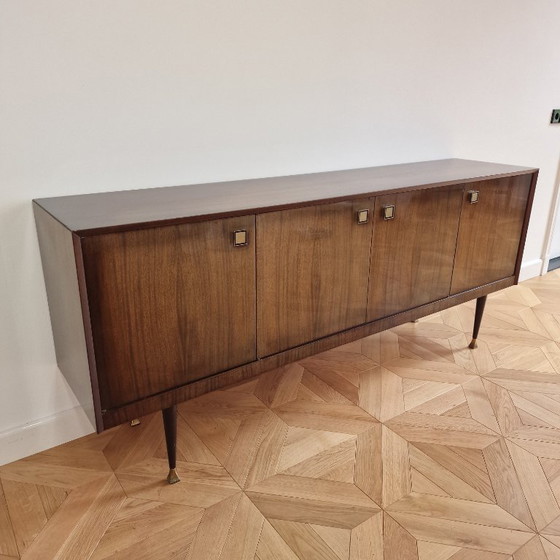 Image 1 of Mid-Century Modern Italian Mahogany Sideboard, 1960s