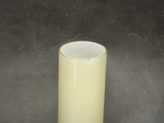 Image 1 of Applique murale Bauhaus des années 1930 en chrome et verre crème, Tchécoslovaquie