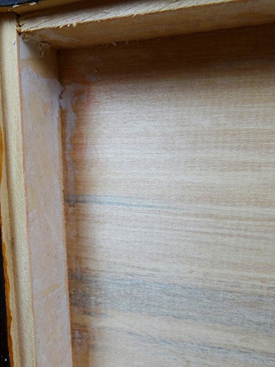 Image 1 of Vintage Aziatische handgesneden houten doos uit de jaren 70-80.