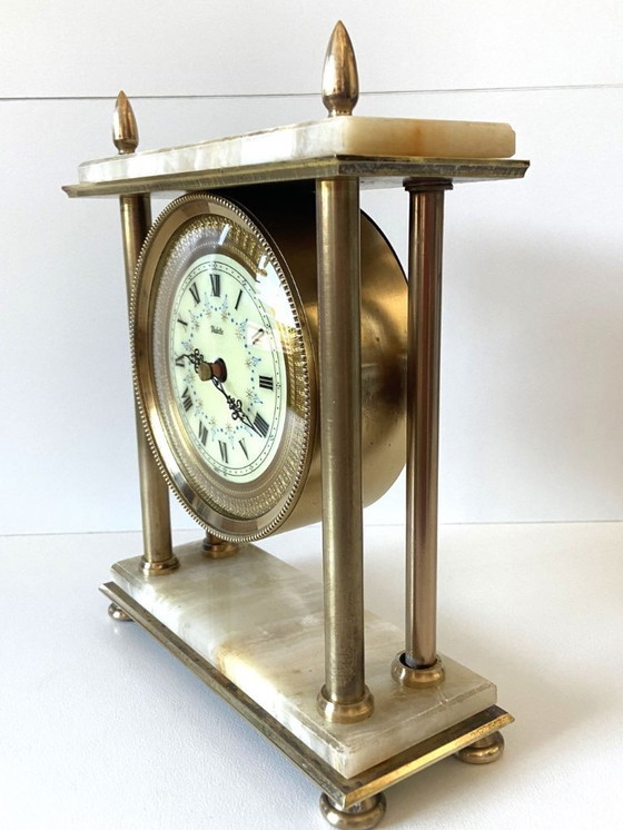 Image 1 of Orologio da camino vintage, orologio da portico, con protagonista, realizzato in Francia, stile Art Déco Luigi XVI