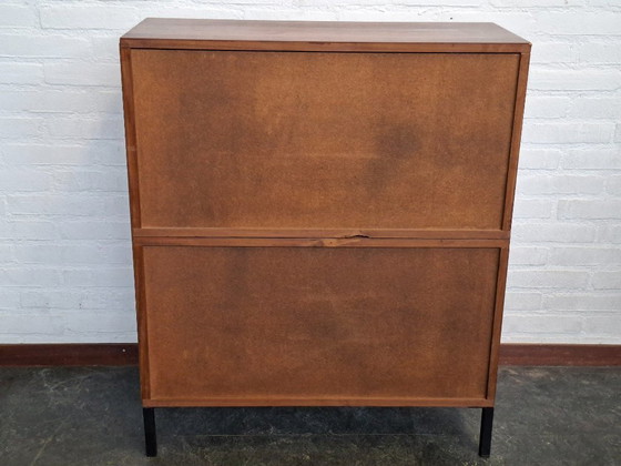 Image 1 of Vintage teakhouten opbergkastje van Simpla Lux