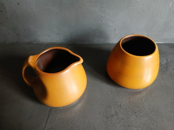 Image 1 of Service à sucre et à crème design milieu du siècle