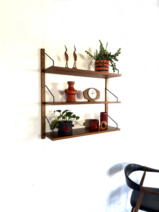 Sistema a parete vintage in teak, Poul Cadovius '60