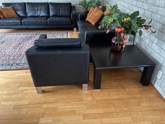 Gelderland 2 Coffee tables 80 x 80 wengé 625 – Metal, Wood (photo 5 of 5)