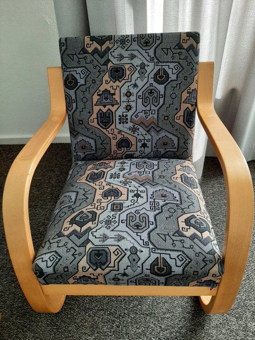 2 Alvar Aalto 402 fauteuils – stoelen fauteuils, Wood, Textile (photo 2 of 11)
