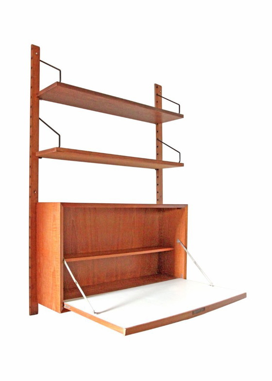 Sistema a parete Cadovius con scrivania segretario – Librerie, Legno (photo 3 of 11)