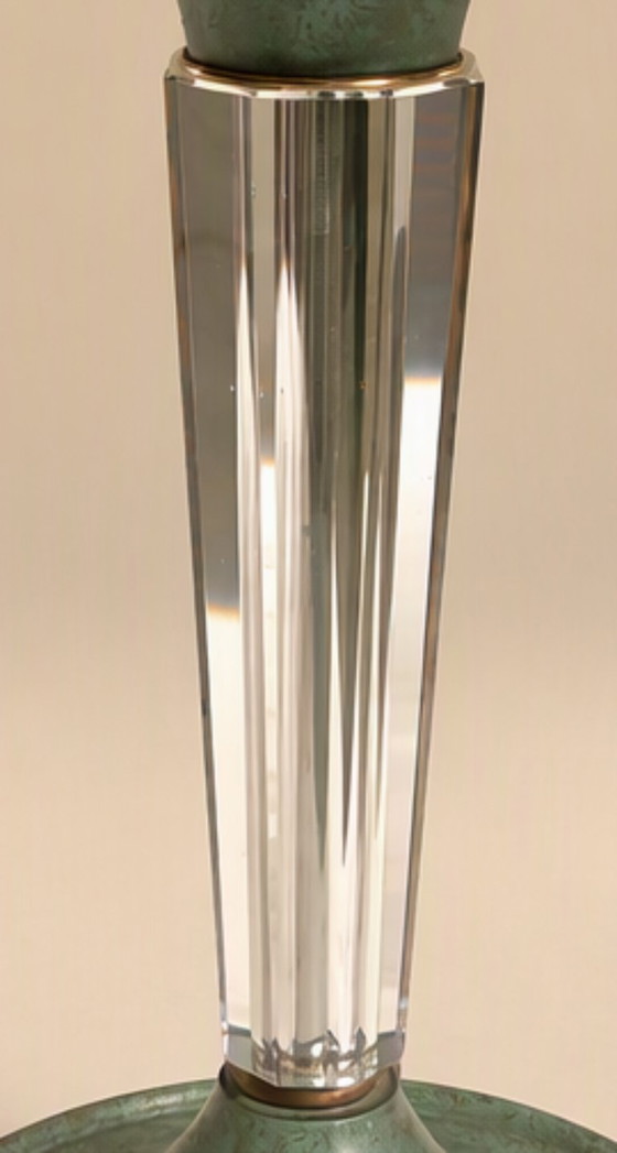 Art Deco Designlampe Gênet et Michon ( Paris ca. 1930 ) – Tischlampen, Metal (photo 13 of 15)