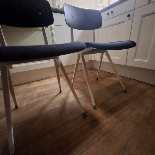 Friso Kramer Revolt chairs with upholstered seat