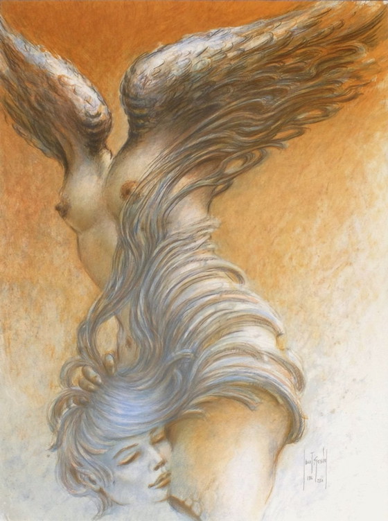 Image 1 of Francis de SAINT-GENIES Victoire ocre Litografia firmata 1990