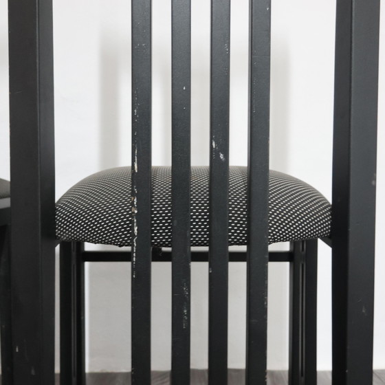 Image 1 of Giorgetti Tris Holzthronstühle, modernes Design der 1970er Jahre