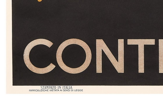 Image 1 of Leonetto Cappiello, c.a. ANNI '80 - CONTRATTO - Affiche pubblicitaria originale vintage