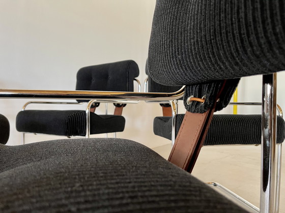 Image 1 of Tucraom Stühle von Guido Faleschini für i4 Mariani, 4 . Satz