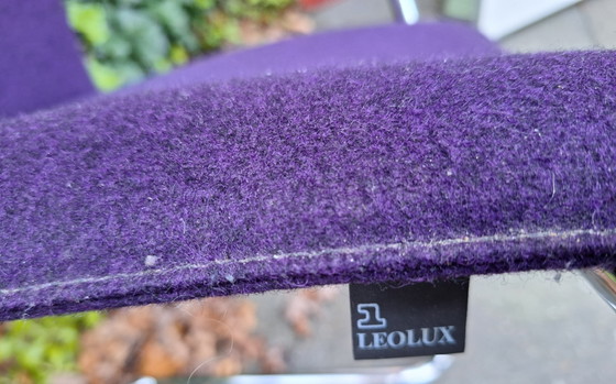 Image 1 of 4 sedie Leolux in lana viola