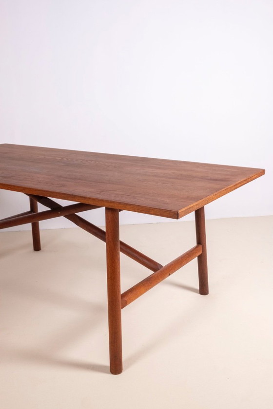 Image 1 of Dining Table in Oak by Danish Cabinetmaker, 1960s Denmark