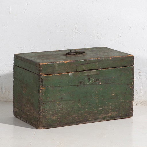 Coffre vert antique (c.1920) #74
