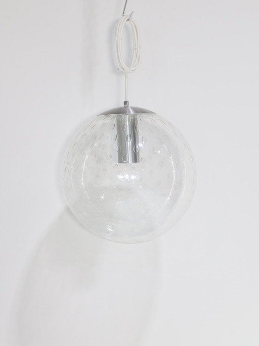 RAAK Amsterdam large glass globe lamp 1960s