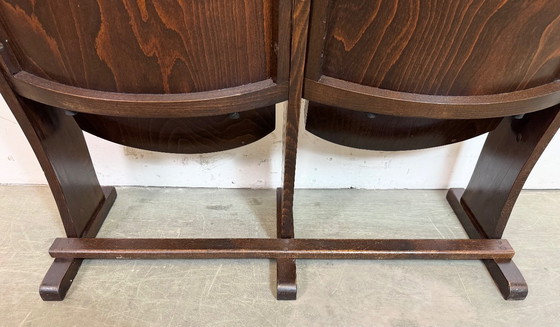 Image 1 of Vintage tweezits bioscoopbank van TON, jaren 60