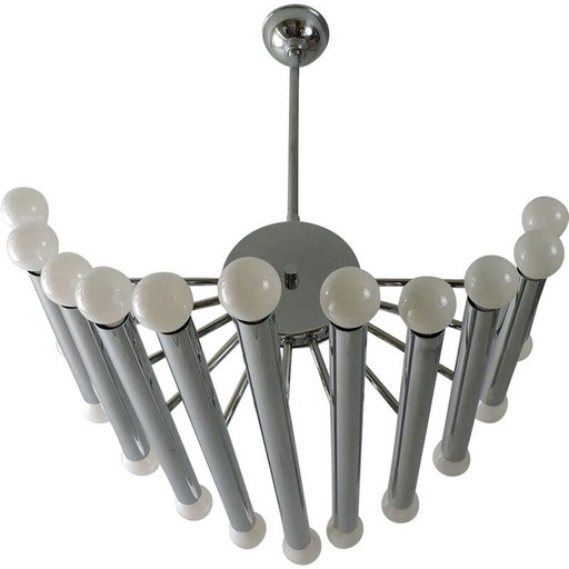 Lustre vintage Gaetano Sciolari Italie 1970