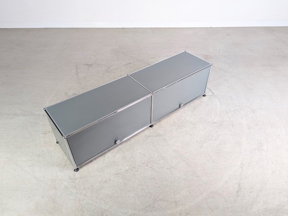 Image 1 of USM Haller Sideboard Fritz Haller 1x2 medium grey Design TV Board