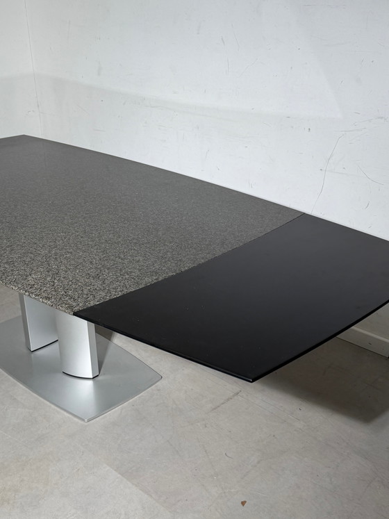 Mesa de comedor extensible Ronald Schmitt G2220/E de Kurt Lenski – Granito – 180–280 x 105 cm (photo 3 of 8)