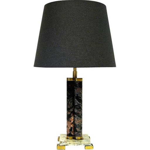 Scandinavian vintage lamp in granite stoneware, 1970