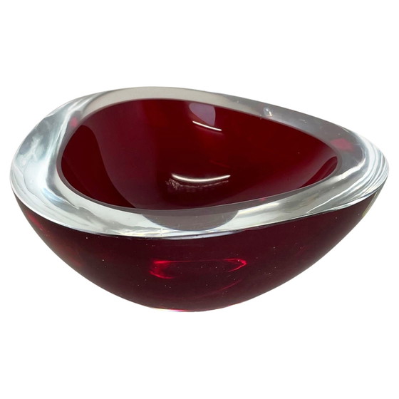 Renato Toso Murano Glas Valet Tray, Rot & Transparent, Italien, 1960er – Dekorative Objekte (photo 3 of 23)