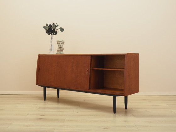 Credenza in teak di Westergaards Møbelfabrik con ante scorrevoli, design danese anni '70 – Credenze, Legno (photo 5 of 15)
