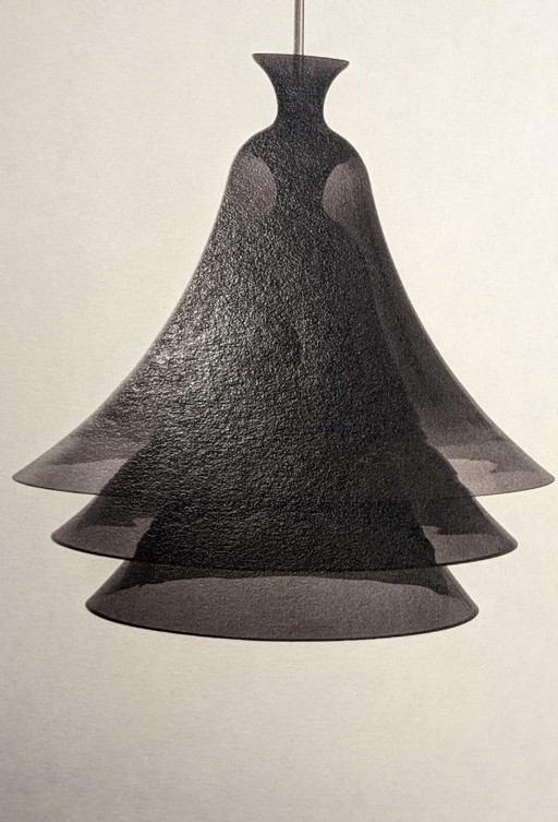 2 x Campanula Sospensione Grigio Acciaio Limited Edition 2025 di Andrea Branzi, Radical Design (non aperta nella custodia