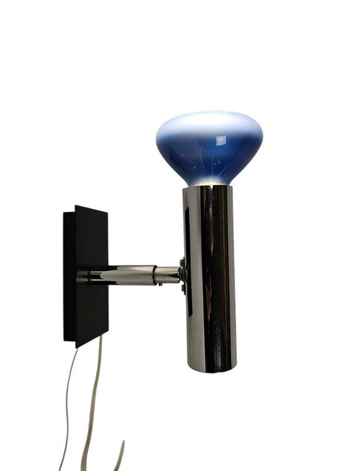 OMI - Koch & Lowy - Space Age - muur//wandspot - chroom - metaal - 3e kwart 20e eeuw