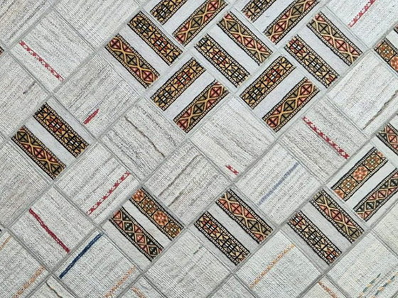 Image 1 of Kelim-Patchwork-Teppich