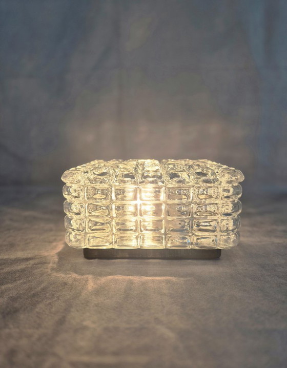 Image 1 of Vintage ERCO Wall Lamp 54075 – Mid-Century Glass Sconce, 1960s–70s, Original Condition