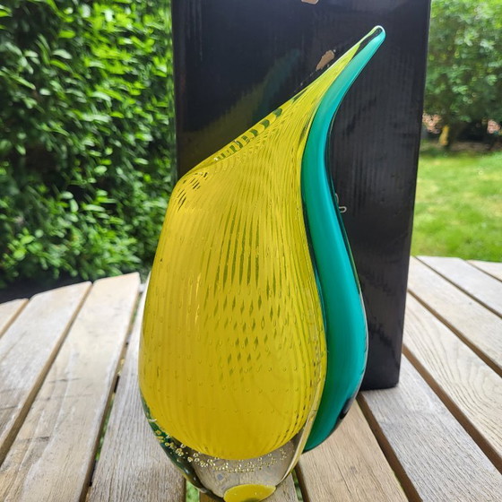 Image 1 of Rare Rosenthal Murano Dewdrop bubble crystal vase, 1970