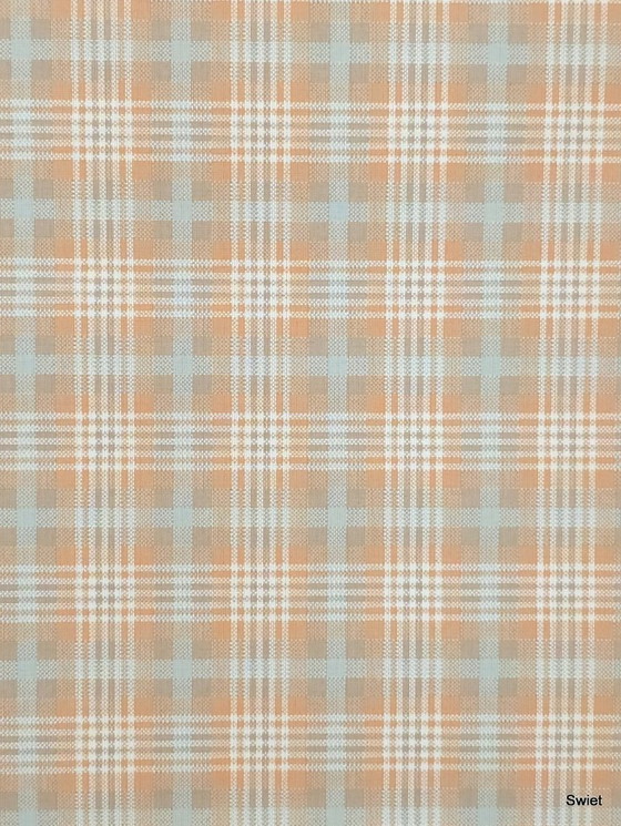 Image 1 of Papier peint vintage à losanges 14295, orange, bleu, beige