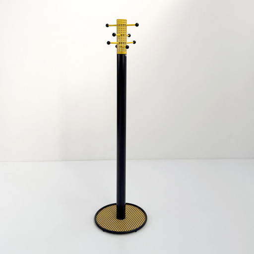 Black & Yellow Postmodern Coat Rack from Talin Italy, 1980s