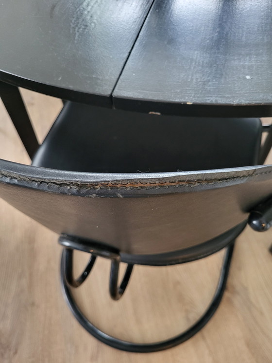 Image 1 of Set van 4 Effezeta Italy eettafel stoelen, jaren 80