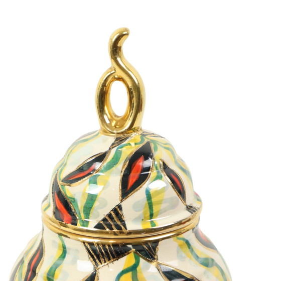 Image 1 of Fifties Lid Vase H. Bequet Jupiter