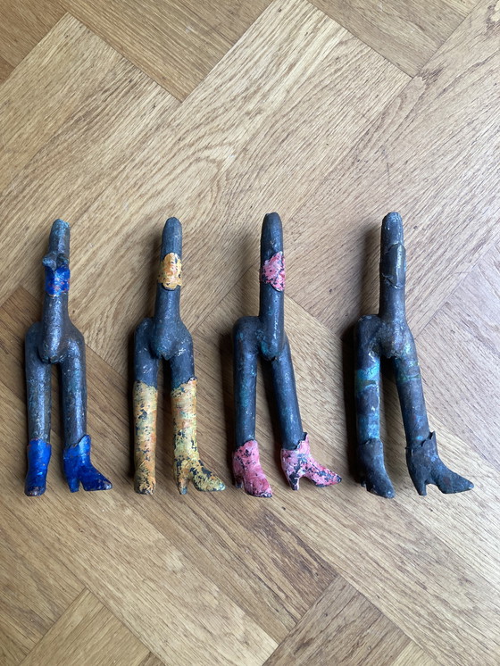 Image 1 of 4x Statues de femmes érotiques en bronze